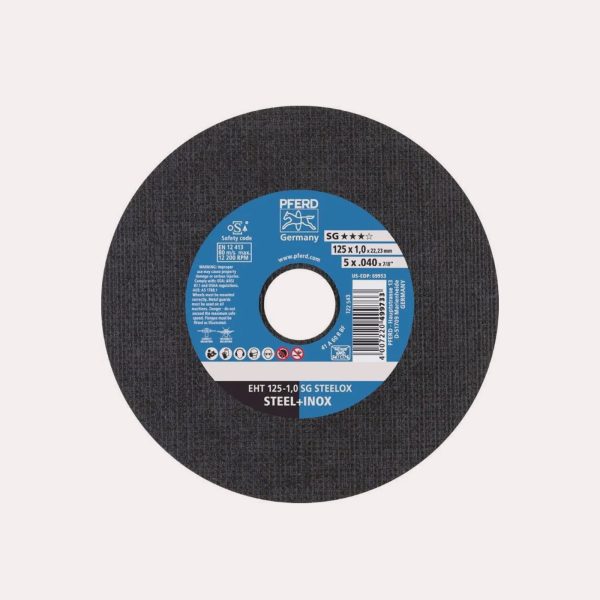 25 Unidades de Discos de Corte SG STEELOX ★★★☆ 125mm X 1,0mm PFERD