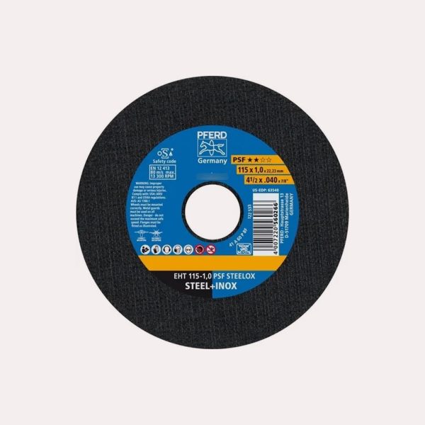 10 Unidades de Disco De Corte PSF STEELOX ★★☆☆ 115mm X 1mm X 23/23mm (4 1/2) PFERD