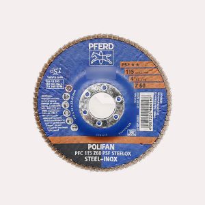 Disco Flap POLIFAN PSF STEELOX ★★☆☆ 115mm Grão 60 PFERD
